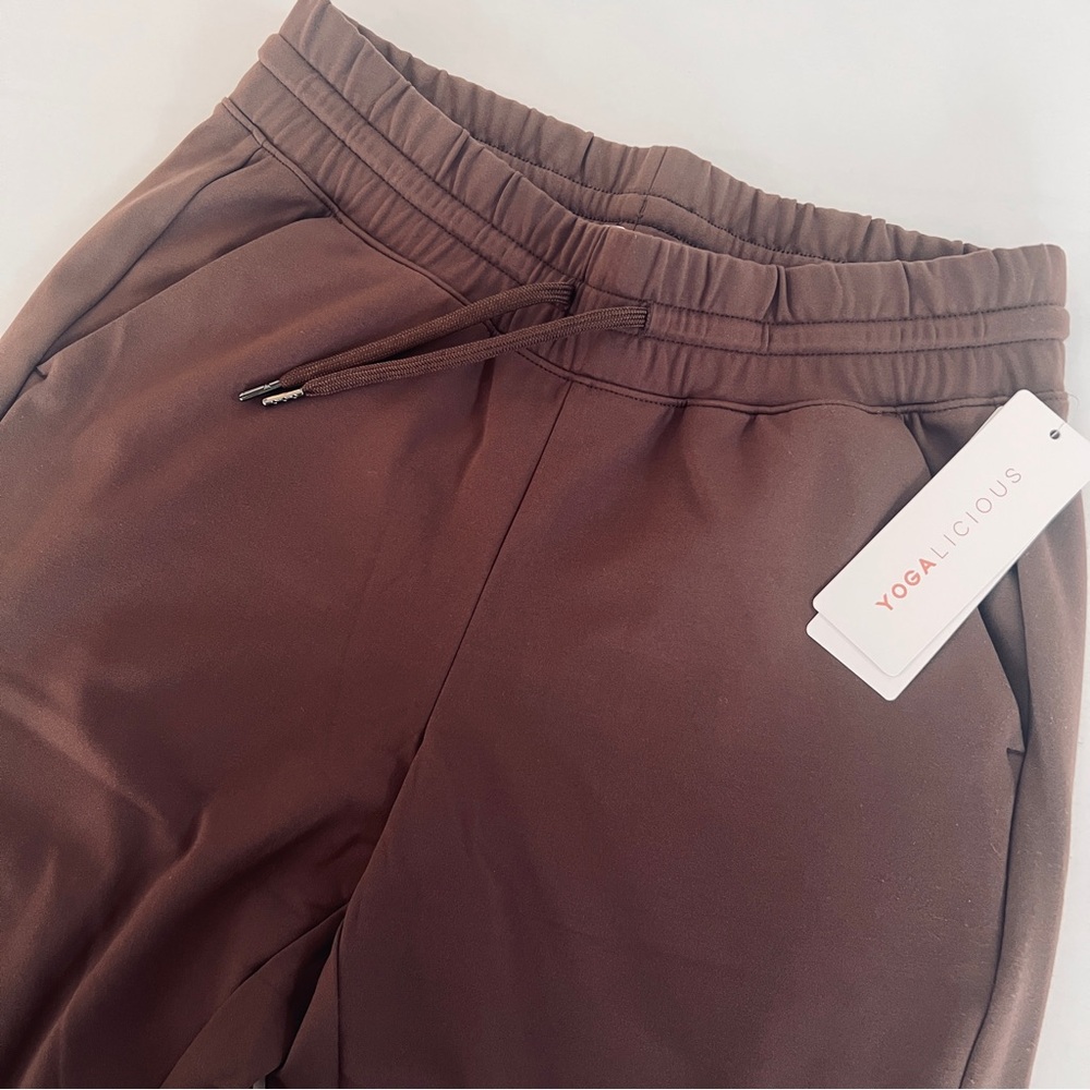 Yogalicious Polarlux Maya Illusion Jogger Classic Brown‎ XS PFY71849 Womens New